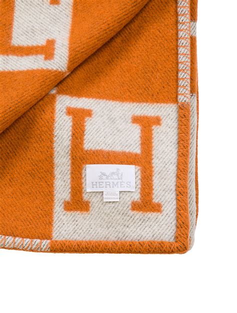 orange hermes throw blanket|Hermes throw blanket price.